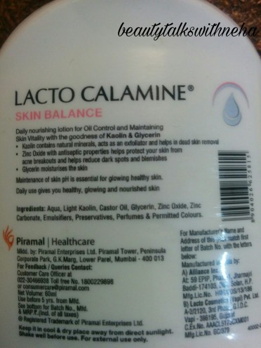 LACTO CALAMINE Skin Balance Daily Nourishing Lotion Review and Uses.